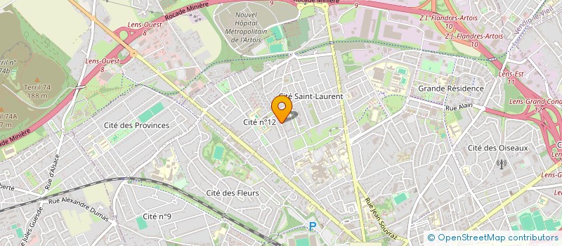 localisation de l'entreprise MONSIEUR BERNARD MARZEC  LENS