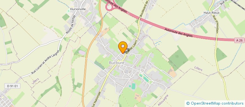 localisation de l'entreprise MONSIEUR BERNARD MASSENOT  BURBURE