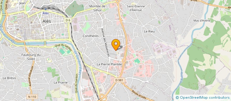 localisation de l'entreprise MONSIEUR BERNARD MASSON  ALES