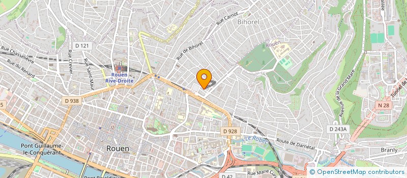 localisation de l'entreprise MONSIEUR BERNARD MATHIEU à ROUEN