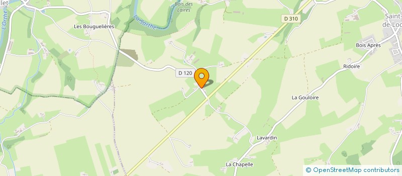 localisation de l'entreprise MONSIEUR BERNARD MATHOURAIS à SAINT-AUBIN-DE-LOCQUENAY
