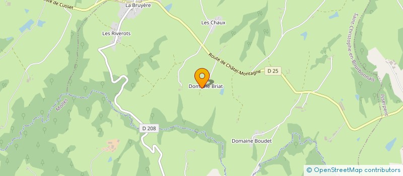 localisation de l'entreprise MONSIEUR BERNARD MATICHARD à SAINT-CHRISTOPHE-EN-BOURBONNAIS