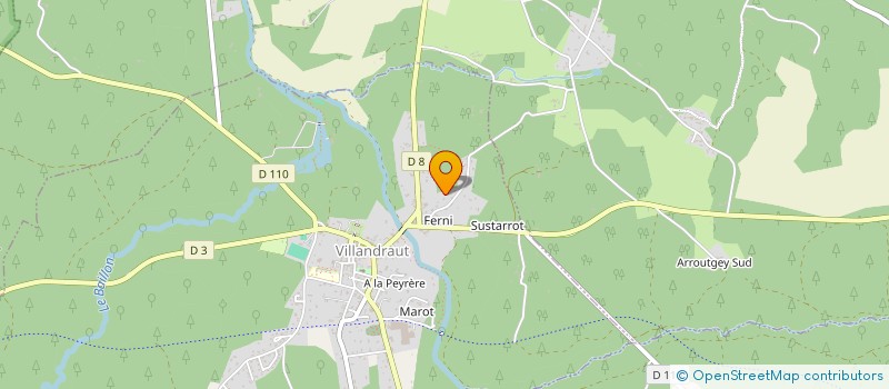 localisation de l'entreprise MONSIEUR BERNARD MATROT  VILLANDRAUT