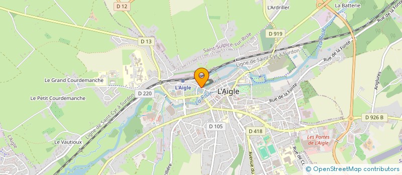 localisation de l'entreprise MONSIEUR BERNARD MAUGER à L'AIGLE