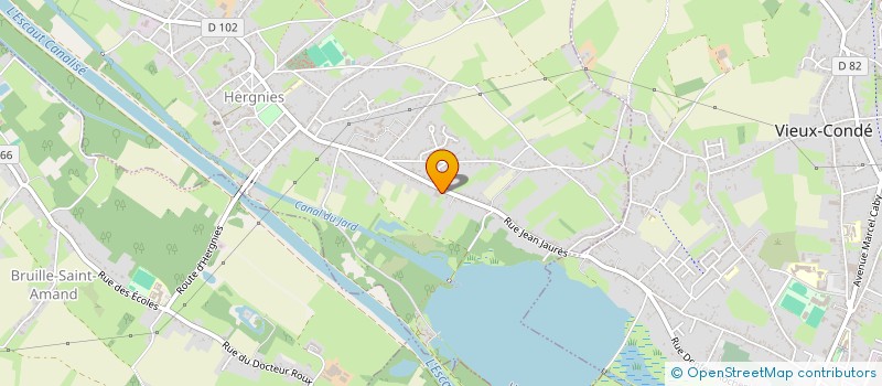 localisation de l'entreprise MONSIEUR BERNARD MAUREL  HERGNIES