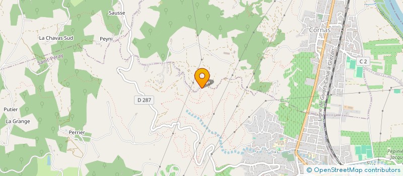 localisation de l'entreprise MONSIEUR BERNARD MAURICE  CORNAS