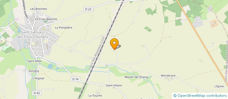 localisation de l'entreprise MONSIEUR BERNARD MAUROUX  SOSSAIS