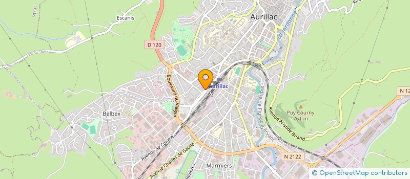 localisation de l'entreprise MONSIEUR BERNARD MAZARS à AURILLAC