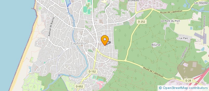 localisation de l'entreprise MONSIEUR BERNARD MAZENQ  CAPBRETON