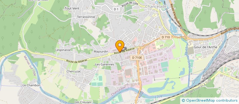 localisation de l'entreprise MONSIEUR BERNARD MAZIERE à CHANCELADE