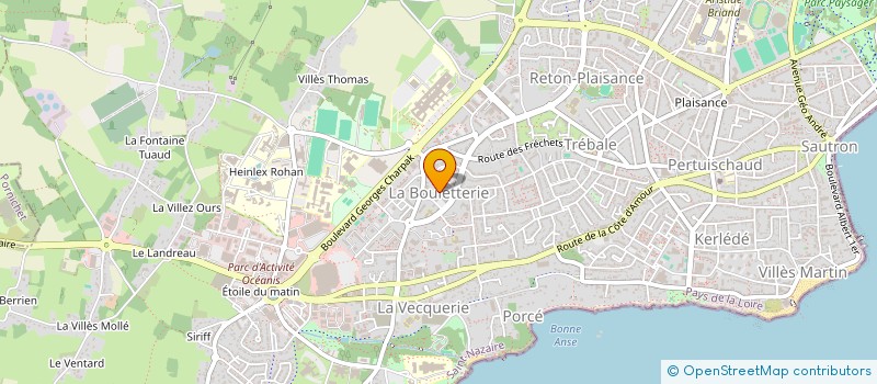 localisation de l'entreprise MONSIEUR BERNARD MBERI  SAINT-NAZAIRE