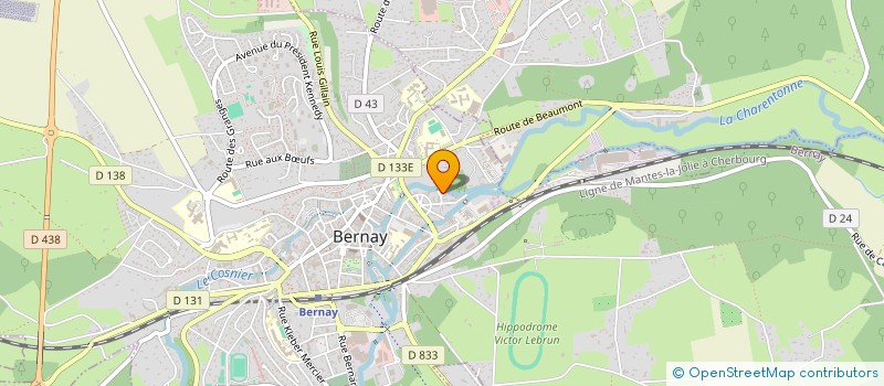 localisation de l'entreprise MONSIEUR BERNARD MEAULLE  CAORCHES-SAINT-NICOLAS