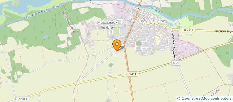 localisation de l'entreprise MONSIEUR BERNARD MEGRET  MOUSSEAUX-LES-BRAY