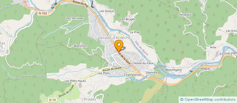 localisation de l'entreprise MONSIEUR BERNARD MELI à LALEVADE-D'ARDECHE