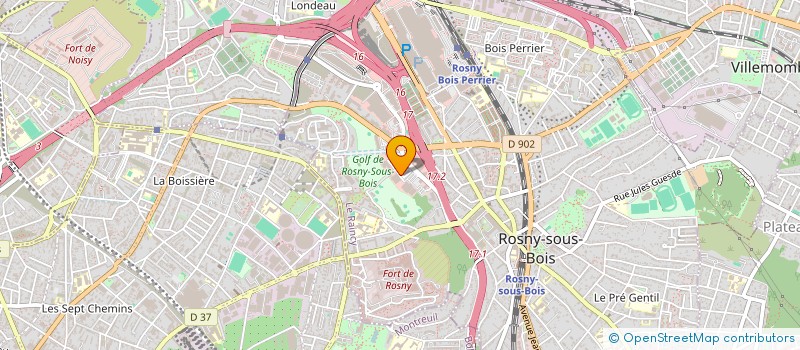 localisation de l'entreprise MONSIEUR BERNARD MELIN à ROSNY-SOUS-BOIS