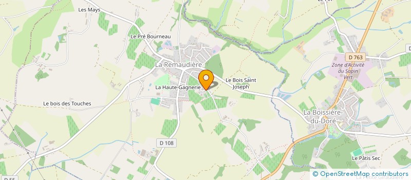 localisation de l'entreprise MONSIEUR BERNARD MENARD à LE LOROUX-BOTTEREAU