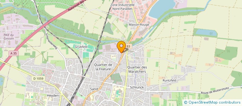 localisation de l'entreprise MONSIEUR BERNARD MENETRE  SELESTAT