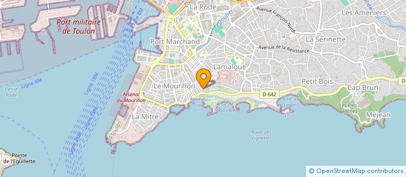 localisation de l'entreprise MONSIEUR BERNARD MENEZ  TOULON