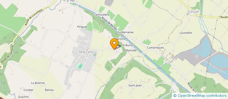 localisation de l'entreprise MONSIEUR BERNARD MENSAC  MARCELLUS