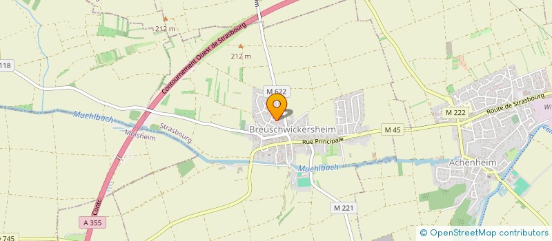 localisation de l'entreprise MONSIEUR BERNARD MEPPIEL  BREUSCHWICKERSHEIM