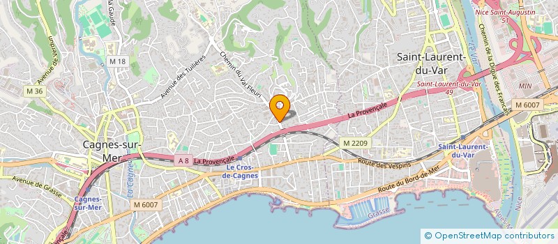 localisation de l'entreprise MONSIEUR BERNARD MESTDAGH  CAGNES-SUR-MER