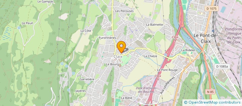 localisation de l'entreprise MONSIEUR BERNARD MEUNIER  CLAIX