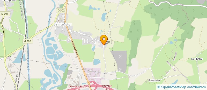 localisation de l'entreprise MONSIEUR BERNARD MEUNIER  SAINT-VICTOR