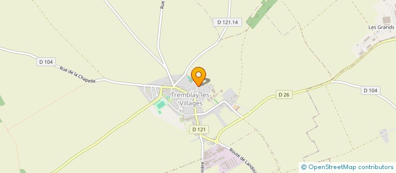 localisation de l'entreprise MONSIEUR BERNARD MEUNIER  TREMBLAY-LES-VILLAGES