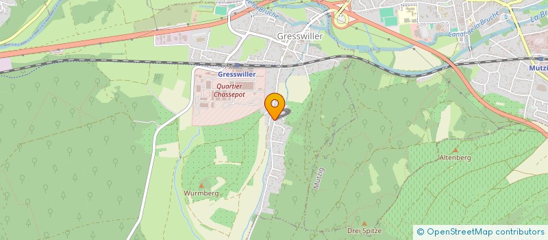 localisation de l'entreprise MONSIEUR BERNARD MEYER  GRESSWILLER