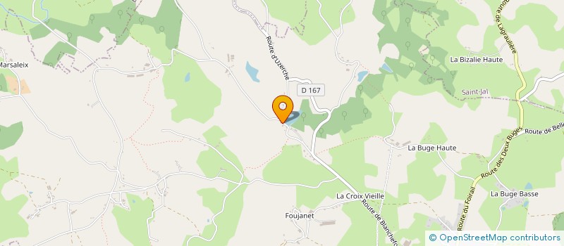 localisation de l'entreprise MONSIEUR BERNARD MEYRIGNAC  LAGRAULIERE