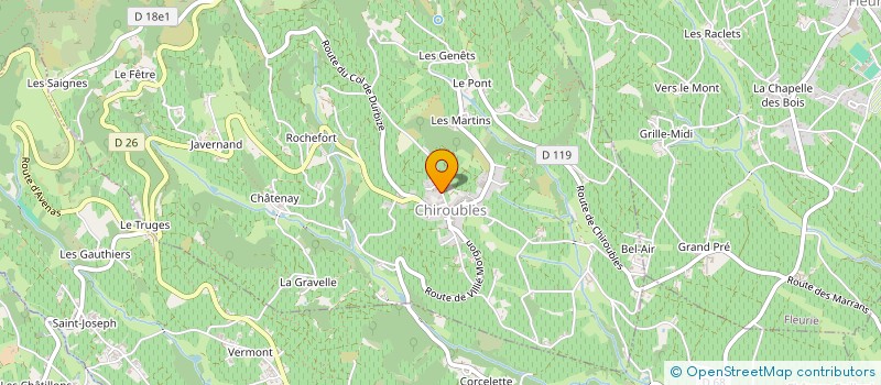 localisation de l'entreprise MONSIEUR BERNARD MEZIAT-BELOUZE  CHIROUBLES