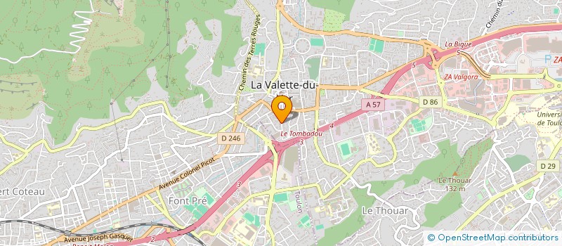 localisation de l'entreprise MONSIEUR BERNARD MICALEFF à LA VALETTE-DU-VAR