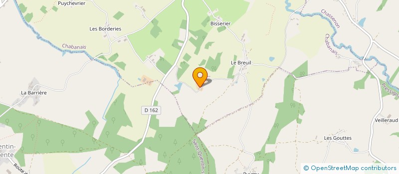 localisation de l'entreprise MONSIEUR BERNARD MICHAUD  CHABANAIS