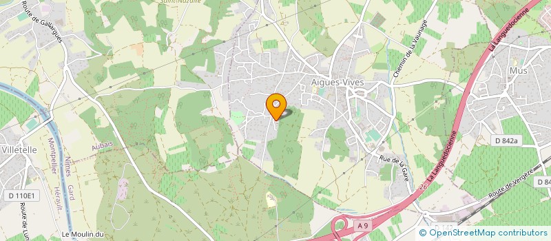 localisation de l'entreprise MONSIEUR BERNARD MICHEL  AIGUES-VIVES