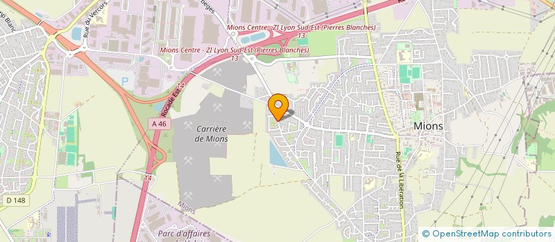 localisation de l'entreprise MONSIEUR BERNARD MICHELAND  MIONS