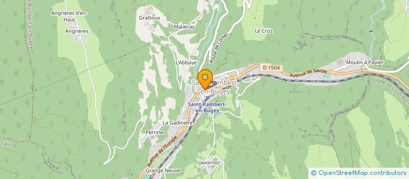 localisation de l'entreprise MONSIEUR BERNARD MICHON à SAINT-RAMBERT-EN-BUGEY