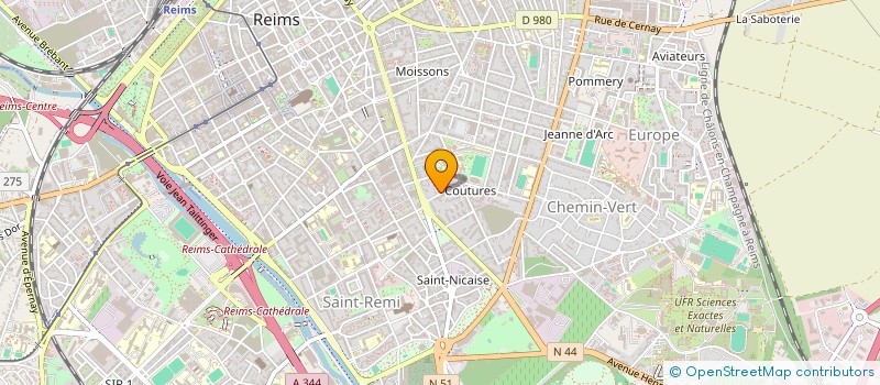 localisation de l'entreprise MONSIEUR BERNARD MIGEON à REIMS