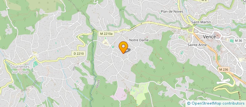 localisation de l'entreprise MONSIEUR BERNARD MIGLIORE à VENCE