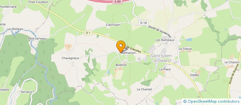 localisation de l'entreprise MONSIEUR BERNARD MIGNERY  SAINT JULIEN D'ODDES