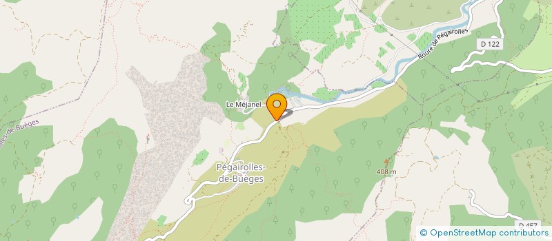 localisation de l'entreprise MONSIEUR BERNARD MILHAU  PEGAIROLLES-DE-BUEGES