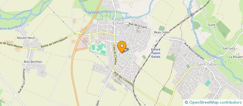 localisation de l'entreprise MONSIEUR BERNARD MILLET  ECHIRE