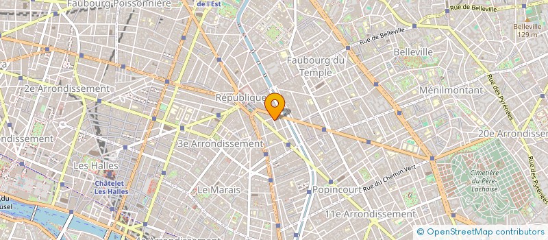 localisation de l'entreprise MONSIEUR BERNARD MILLET à PARIS