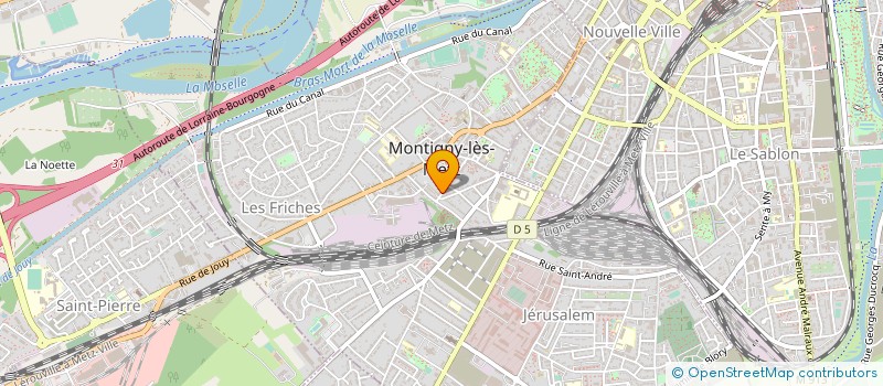 localisation de l'entreprise MONSIEUR BERNARD MINETTI  MONTIGNY-LES-METZ