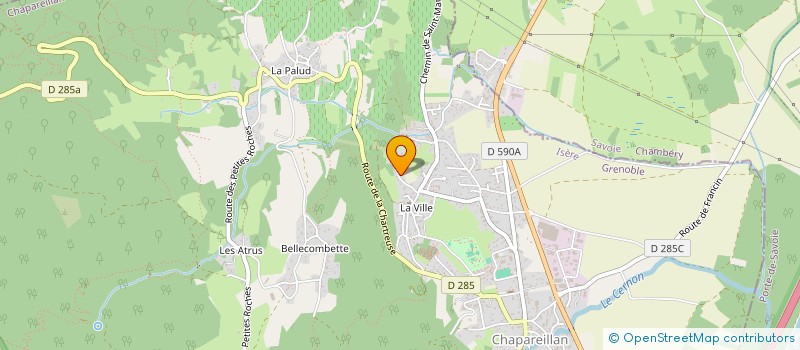 localisation de l'entreprise MONSIEUR BERNARD MISTRAL  CHAPAREILLAN