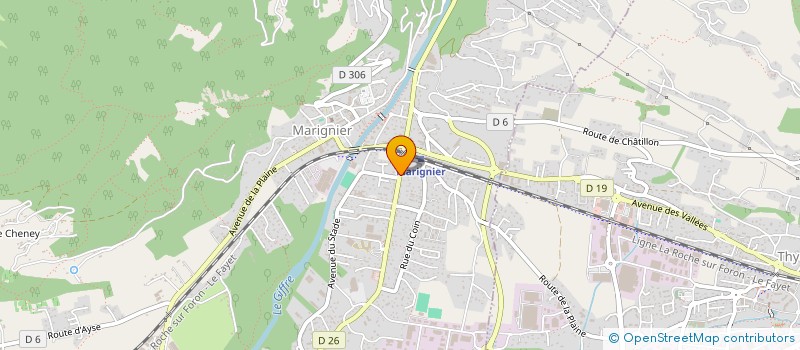 localisation de l'entreprise MONSIEUR BERNARD MOGE  CLUSES