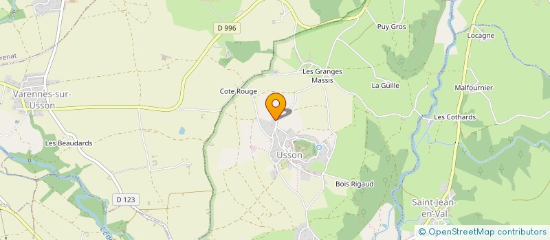 localisation de l'entreprise MONSIEUR BERNARD MOING  USSON