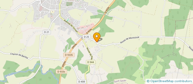 localisation de l'entreprise MONSIEUR BERNARD MOLIE  SAINT-SEVER