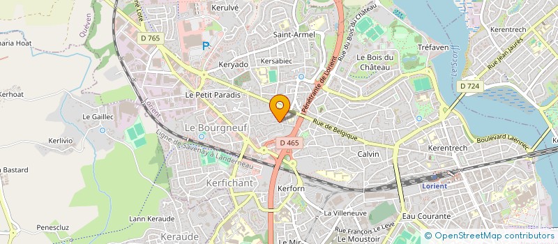 localisation de l'entreprise MONSIEUR BERNARD MOLINS à LORIENT