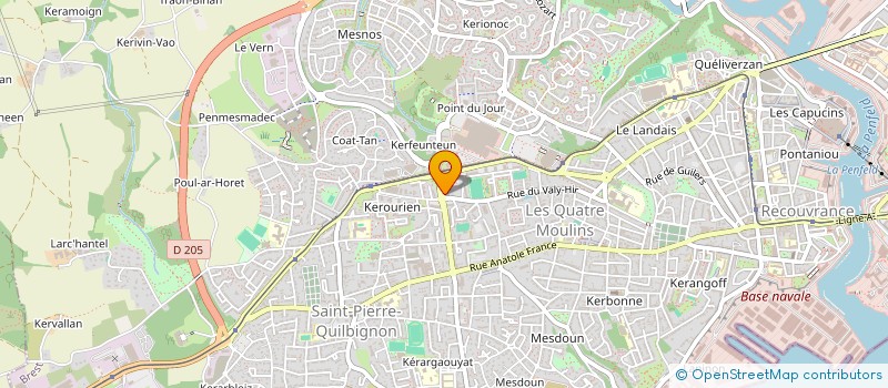 localisation de l'entreprise MONSIEUR BERNARD MONCHABLON à BREST