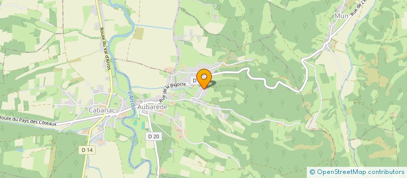 localisation de l'entreprise MONSIEUR BERNARD MONFORTE  AUBAREDE